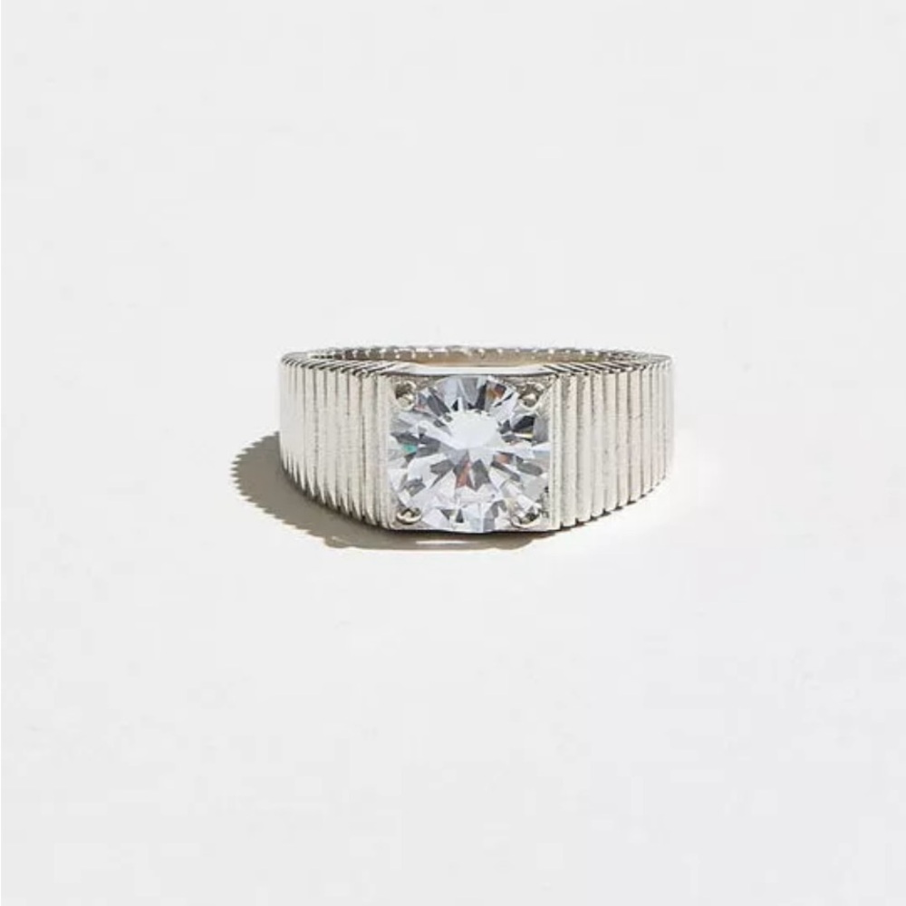 CZ Sterling Silver Signet Ring